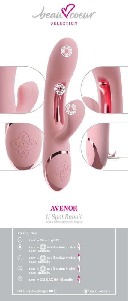 vibromasseur rabbit Avenor - Miniature 5