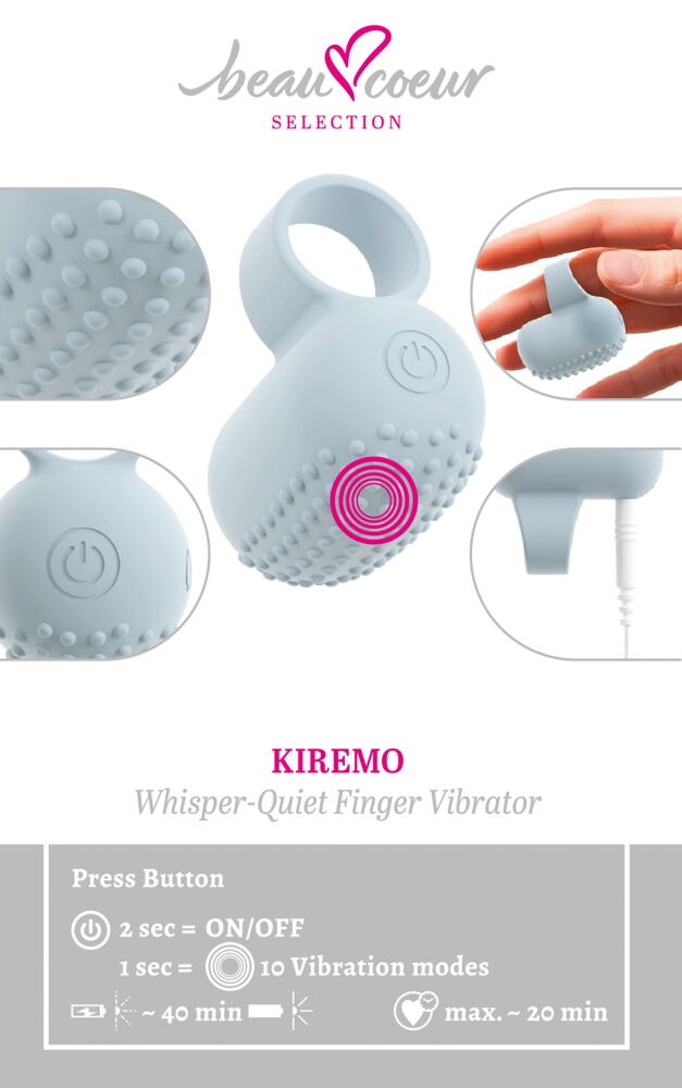 Vibromasseur pour doigt Kiremo - Miniature 5